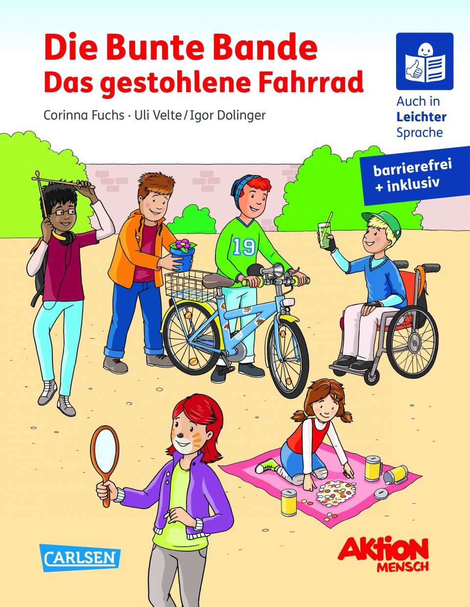 Kinder-Buch von der  Aktion Mensch.  Mit Leichter Sprache und Brailleschrift.
